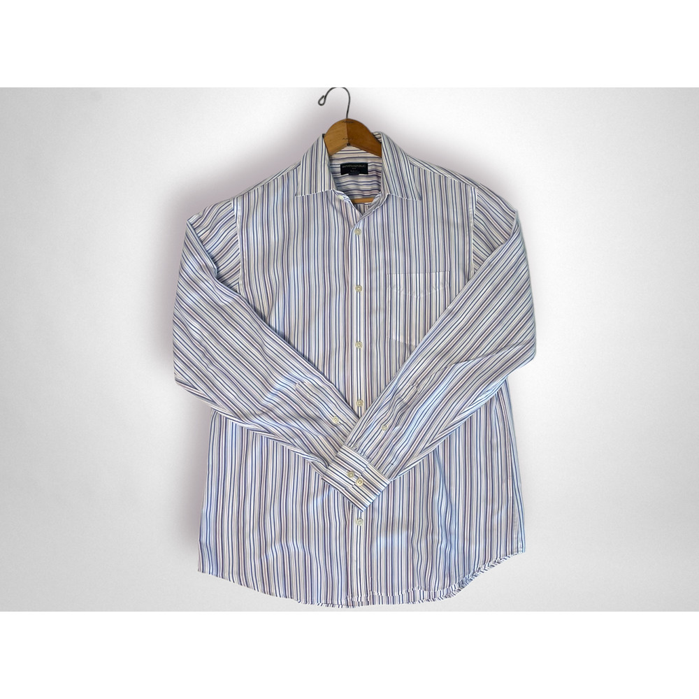 Banana Republic Slim Fit Striped Oxford Shirt Men's Medium